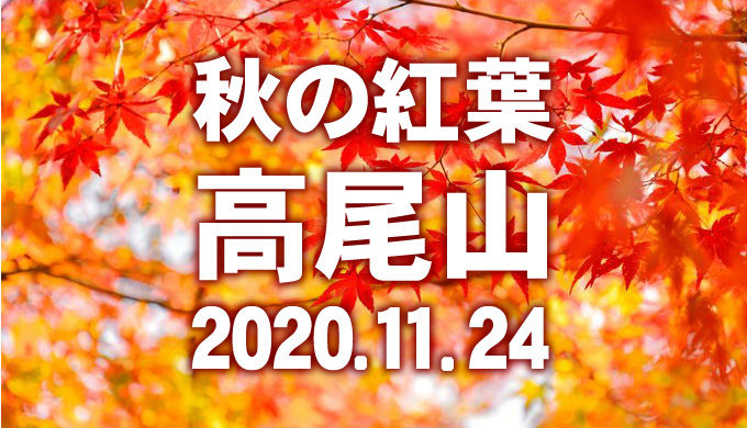 秋の紅葉・高尾山　2020.11.24.